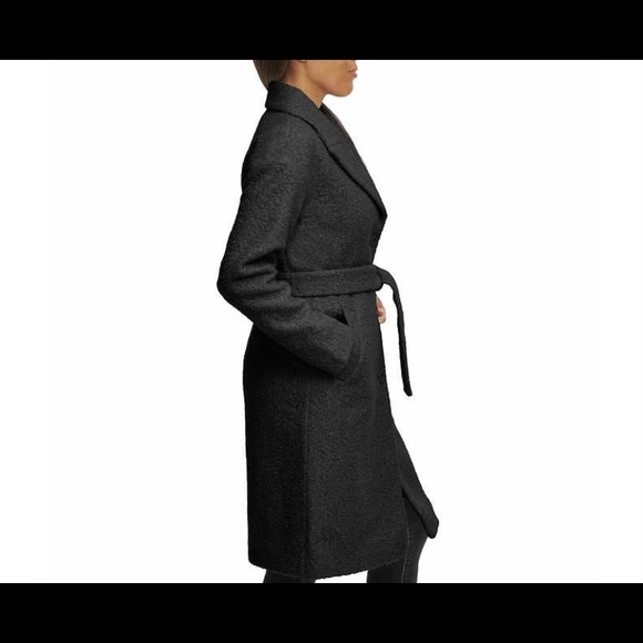 New Kenneth Cole Ladies' Boucle Wrap Coat - Picture 4 of 12